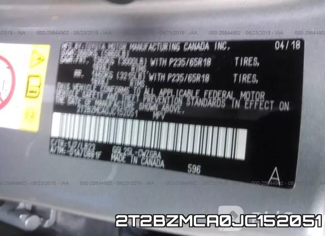 2T2BZMCA0JC152051