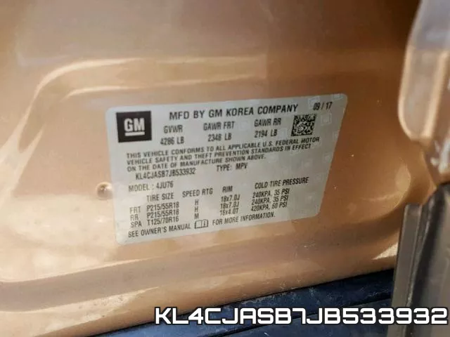 KL4CJASB7JB533932