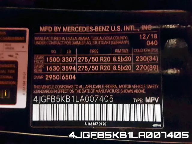 4JGFB5KB1LA007405
