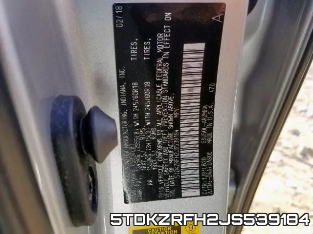 5TDKZRFH2JS539184