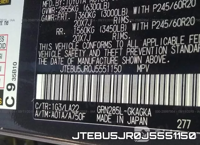 JTEBU5JR0J5551150