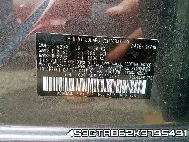 4S3GTAD62K3735431