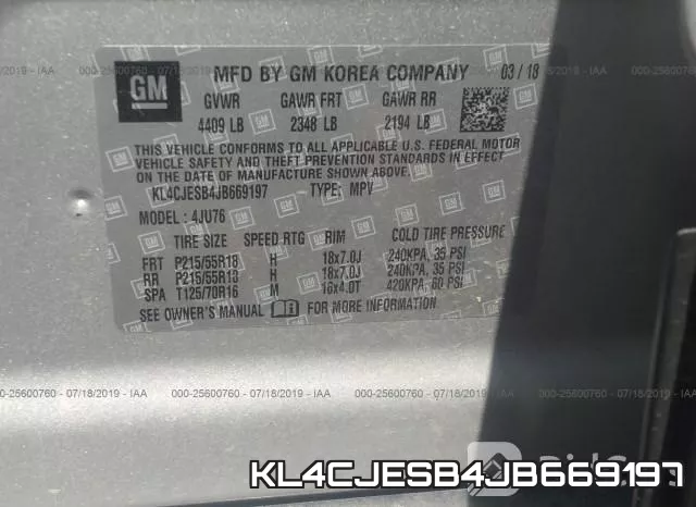 KL4CJESB4JB669197