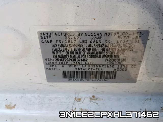3N1CE2CPXHL371462