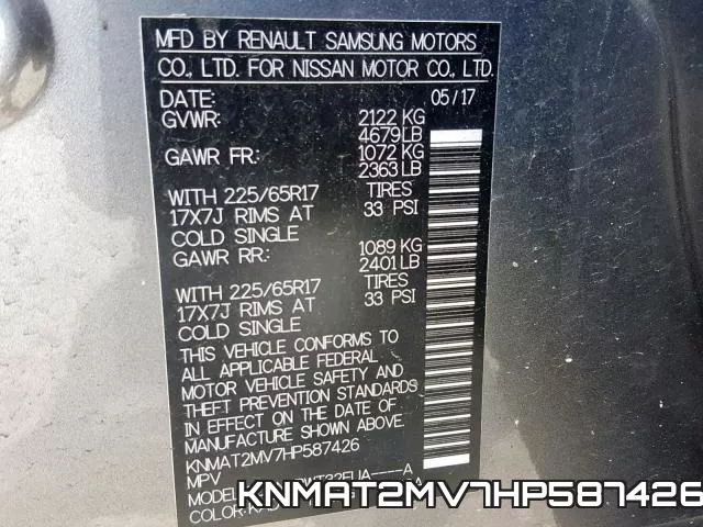 KNMAT2MV7HP587426