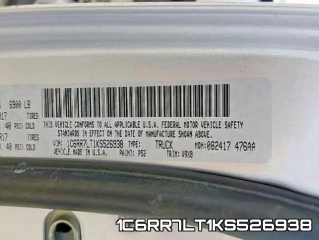 1C6RR7LT1KS526938