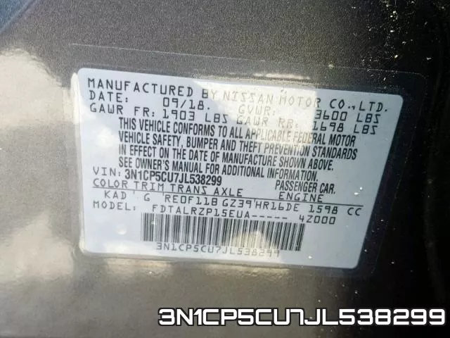 3N1CP5CU7JL538299