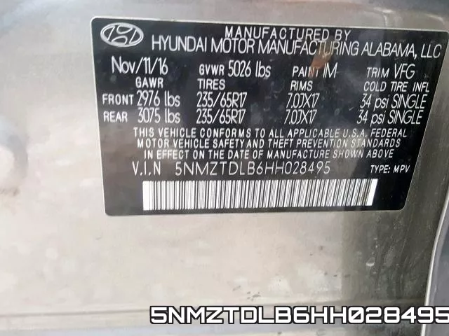 5NMZTDLB6HH028495