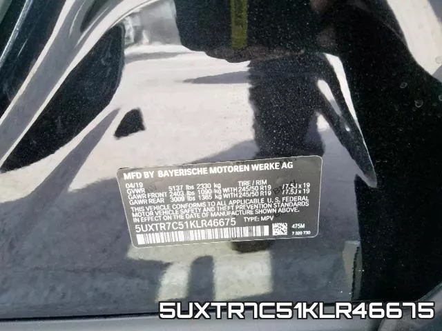 5UXTR7C51KLR46675