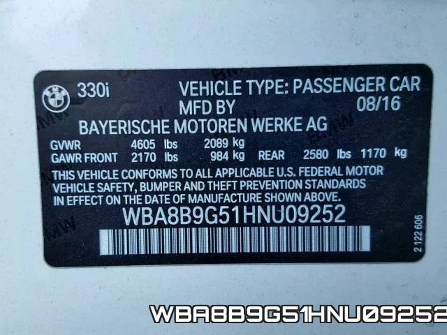 WBA8B9G51HNU09252