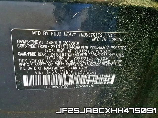 JF2SJABCXHH475091