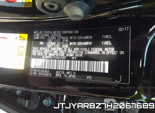 JTJYARBZ7H2067689