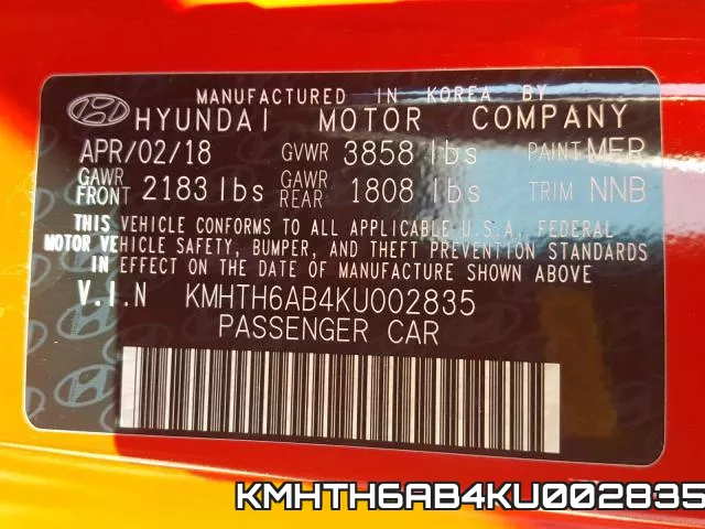 KMHTH6AB4KU002835