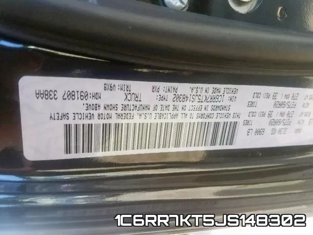 1C6RR7KT5JS148302