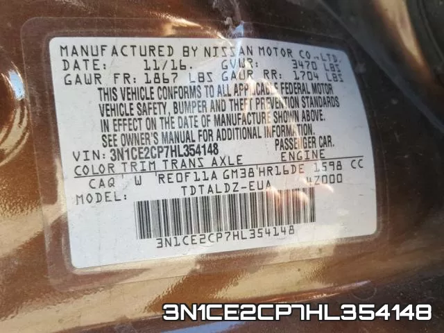 3N1CE2CP7HL354148