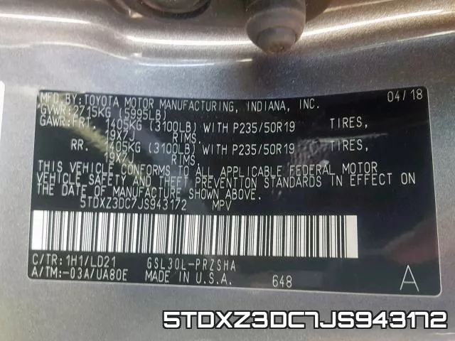 5TDXZ3DC7JS943172