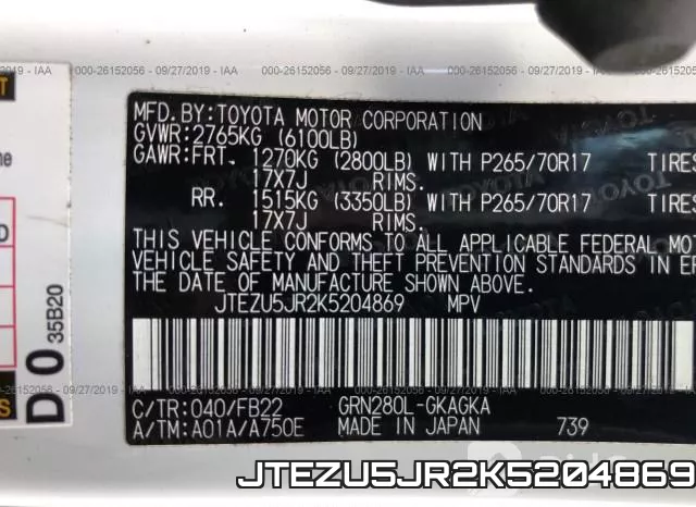 JTEZU5JR2K5204869