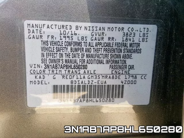 3N1AB7AP8HL650280