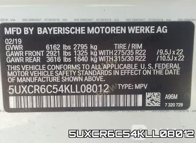 5UXCR6C54KLL08012