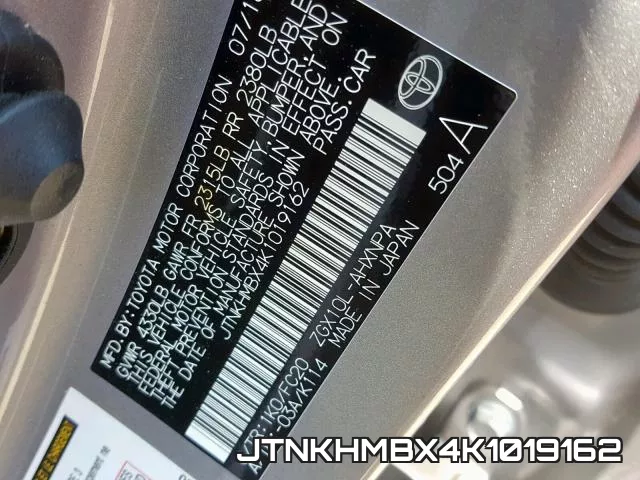 JTNKHMBX4K1019162