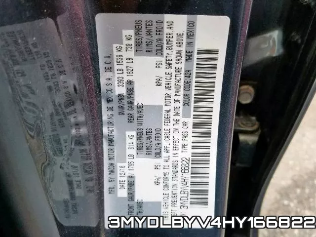 3MYDLBYV4HY166822