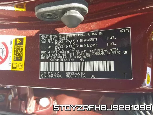 5TDYZRFH8JS281098