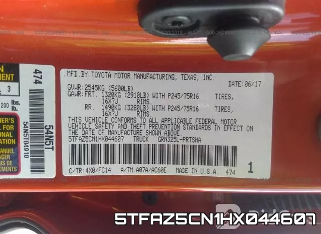 5TFAZ5CN1HX044607