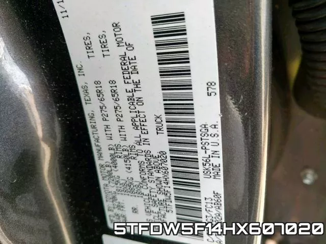 5TFDW5F14HX607020