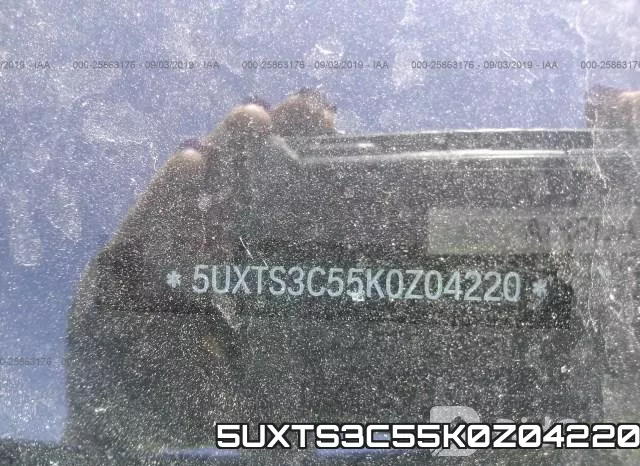 5UXTS3C55K0Z04220