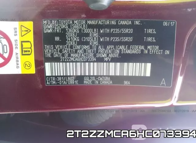 2T2ZZMCA6HC073394