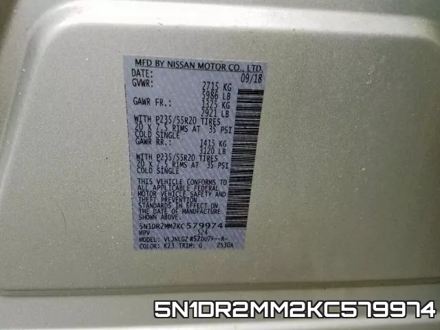 5N1DR2MM2KC579974