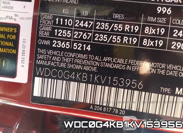 WDC0G4KB1KV153956