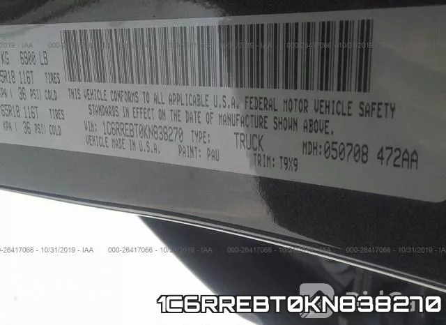 1C6RREBT0KN838270