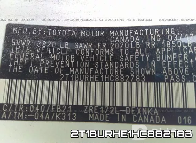 2T1BURHE1HC882783