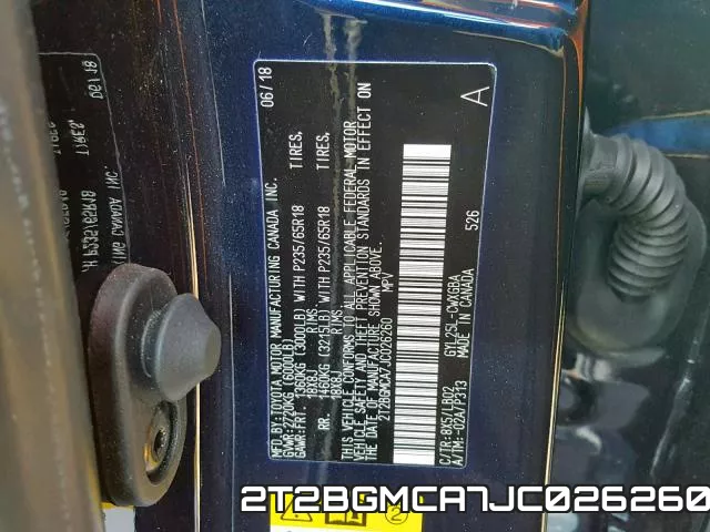 2T2BGMCA7JC026260