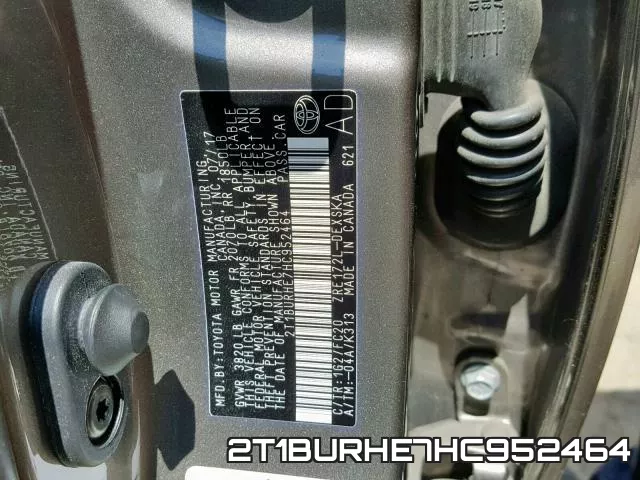 2T1BURHE7HC952464