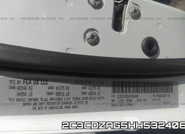 2C3CDZAG5HH532406
