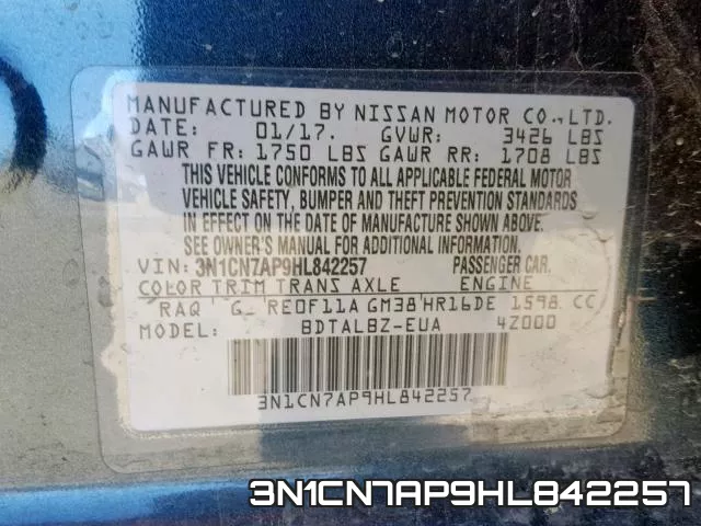 3N1CN7AP9HL842257