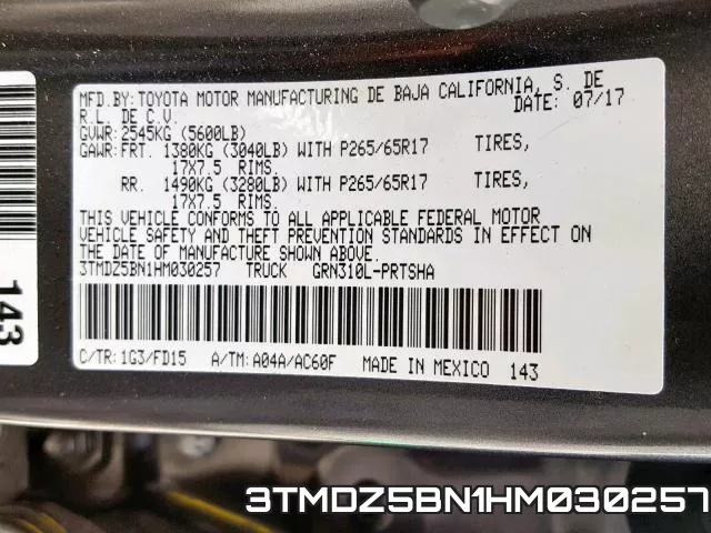 3TMDZ5BN1HM030257