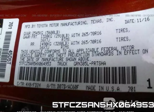5TFCZ5AN5HX064953