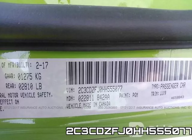 2C3CDZFJ0HH555077