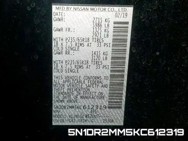 5N1DR2MM5KC612319