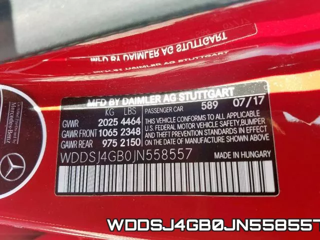 WDDSJ4GB0JN558557