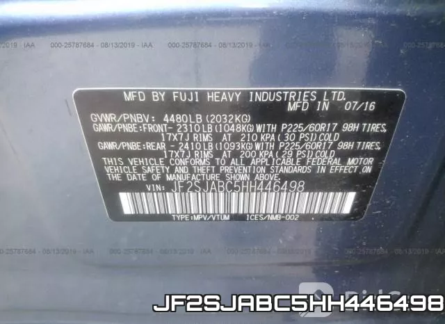 JF2SJABC5HH446498