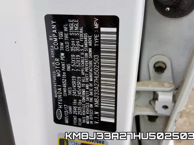 KM8J33A27HU502503