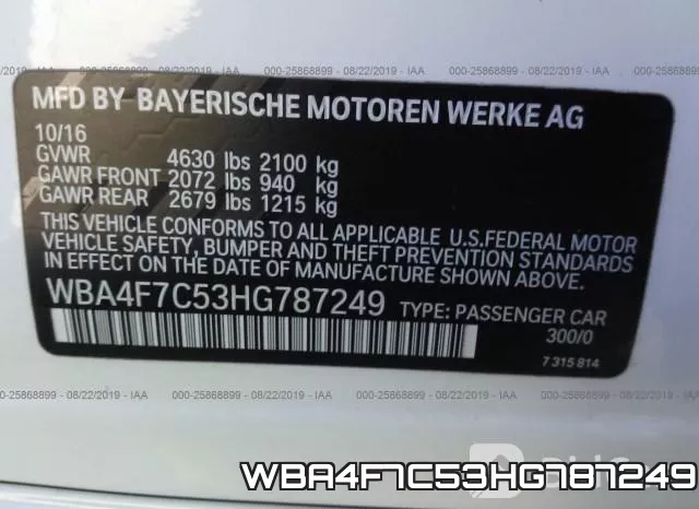 WBA4F7C53HG787249
