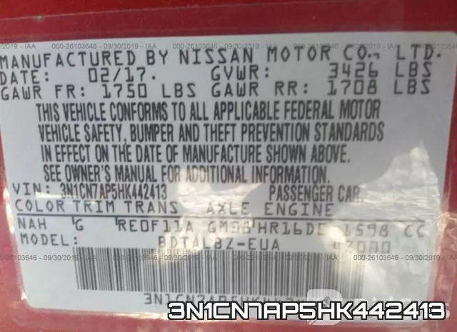 3N1CN7AP5HK442413