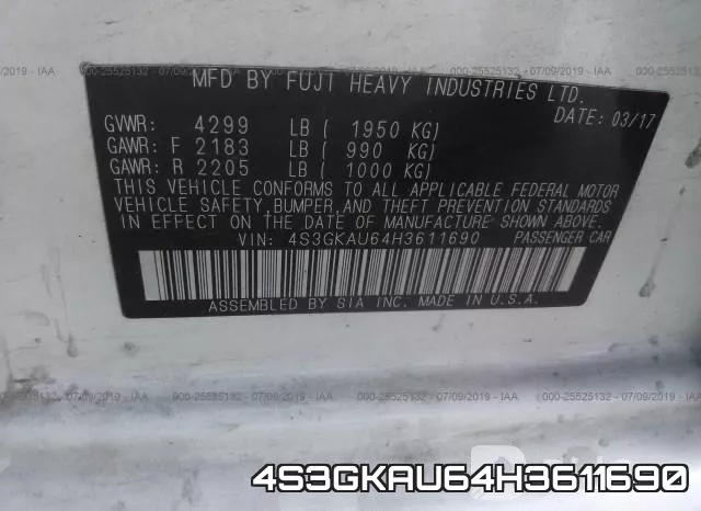 4S3GKAU64H3611690