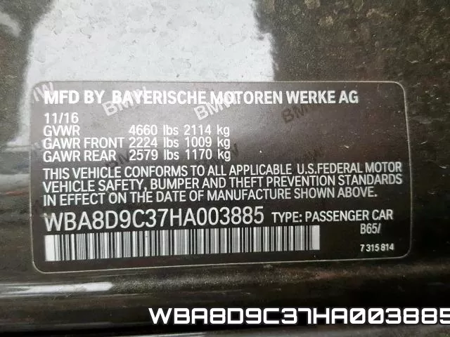 WBA8D9C37HA003885
