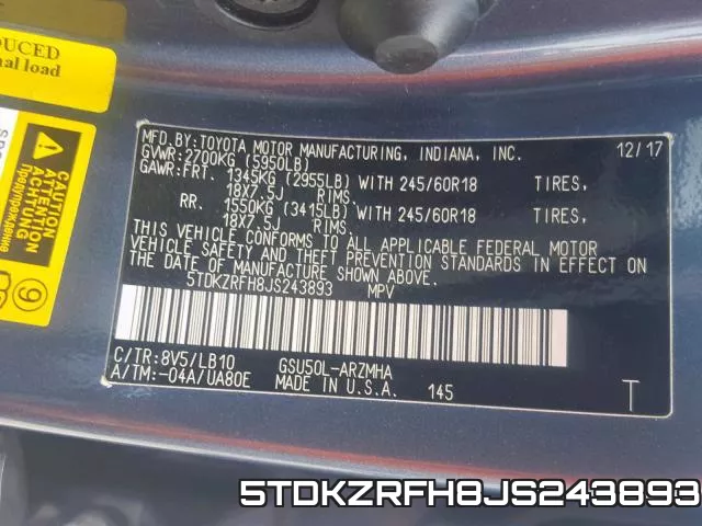 5TDKZRFH8JS243893